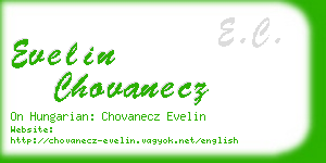 evelin chovanecz business card